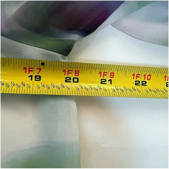 Karen Kane WatercolorFloral Print Georgette Tunic Blouse Size Small - Picture 9 of 11